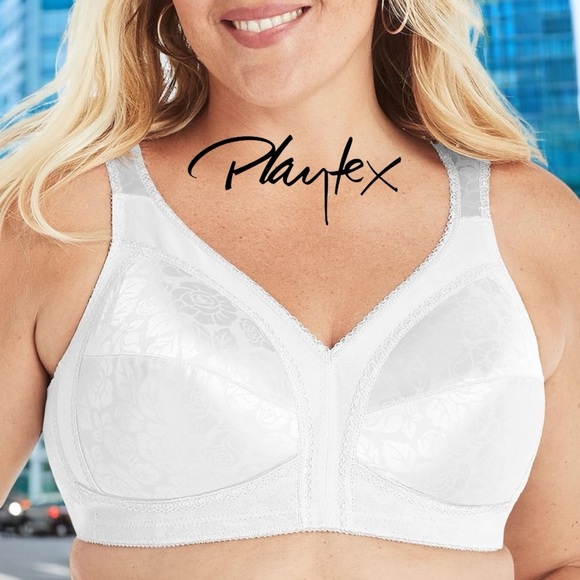 NWOT, Playtex, 18 Hour Ultimate Lift & Support Bra – Size 38D – White - Picture 1 of 9